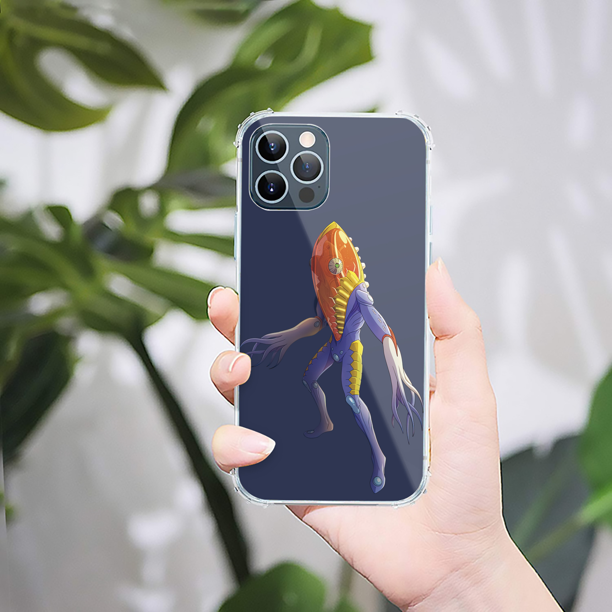 （画像用） ウルトラマン Ultraman 【iPhone 12シリーズ対応】透明スマホケース（クリアソフトケース）